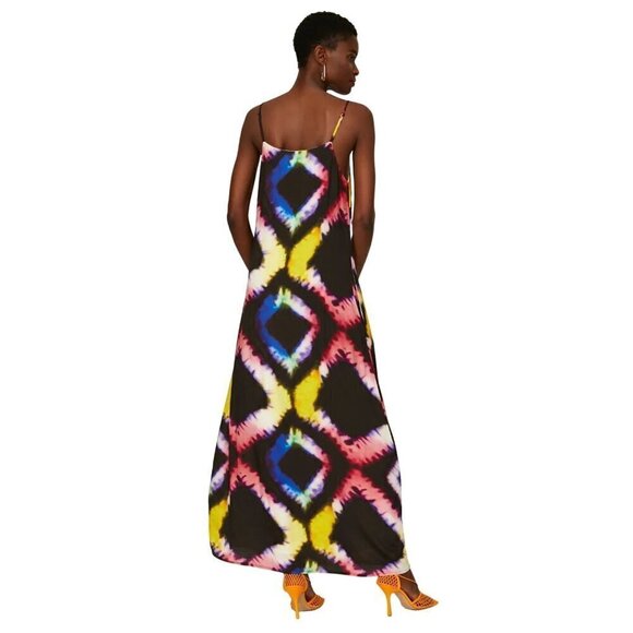 Busayo Collective Tie Dye Midi in Multicolor Medium Womens Womens Long Maxi Gown - Picture 3 of 10
